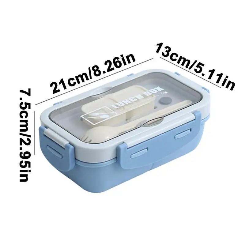 Divided Lunch Containers Meal Prep Container Lunch Containers Meal Prep  Container Portable Food-Safe PP Lunch Box with Lid Spoon - AliExpress