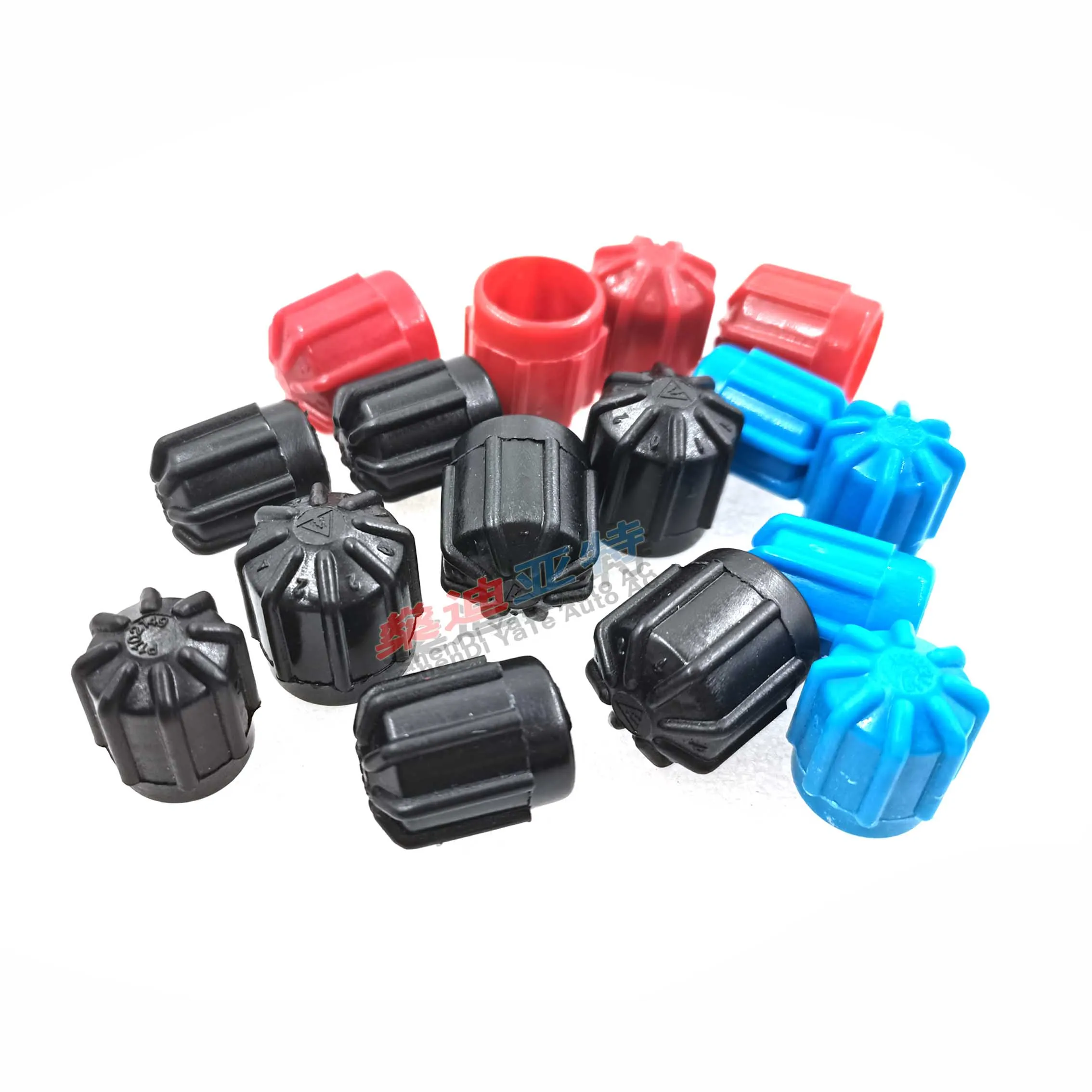 M8X1 M10X1 R134a A/C Valve Covers High/Low Pressure Hoses Seat Valve Cap Dust Hat For BMW Audi Mercedes-Benz Volkswagen Sagitar