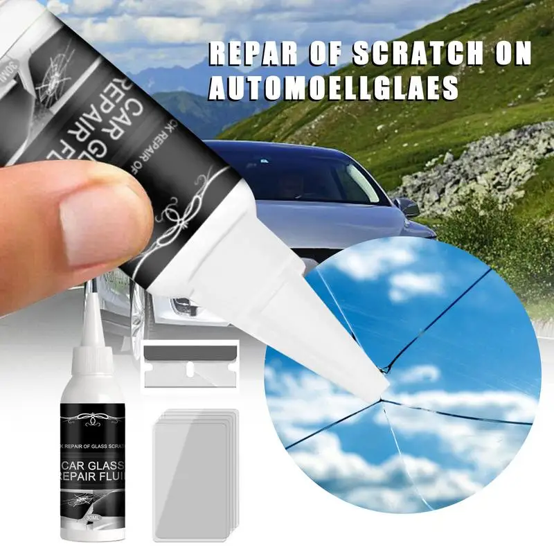 Car Windshield Repair Glue Adhesives DIY Window Cracked Glass Repair
