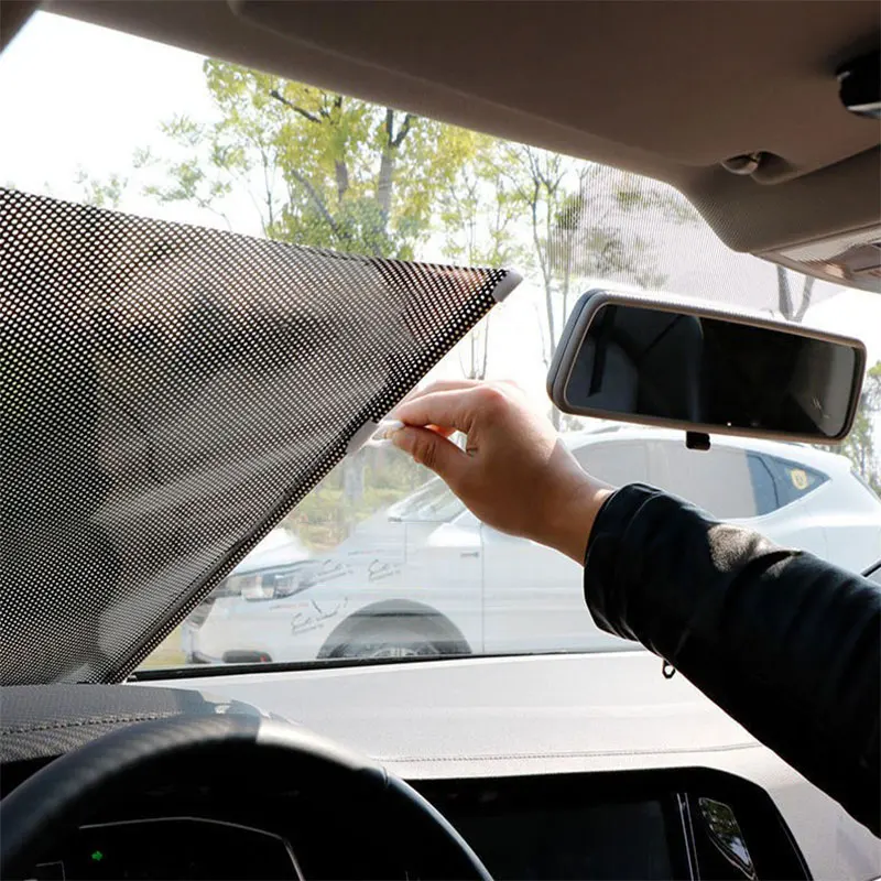 

Car Auto Retractable Sun Shade Protector Car Windshield Sunshade Heat Insulation Protector UV Reflective Film Car Accessories