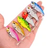 6pcs Metal VIB 3g 7g10g 15g Fishing Lure Mini Vibration Spoon Spinner Crankbait Bass Artificial Hard Bait Cicada Fishing Tackle 6