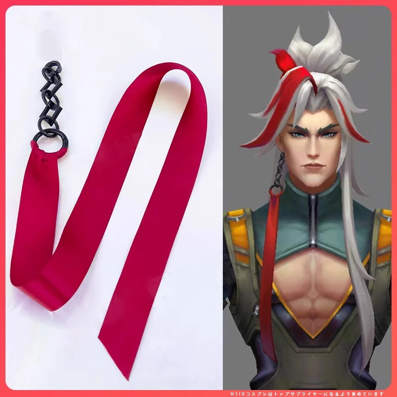 

Yone Cosplay Prop Red Headband Game LOL Heartsteel Performance Halloween Christmas Carnival