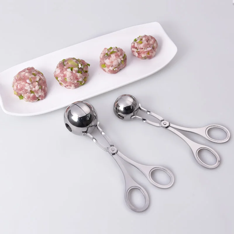 Meat Ball Maker Tool Stainless Steel Clip Round Rice Ball Shaper Spoon Meatball Making Mold Non Stick Stuffed Kitchen Gadget meat ball maker