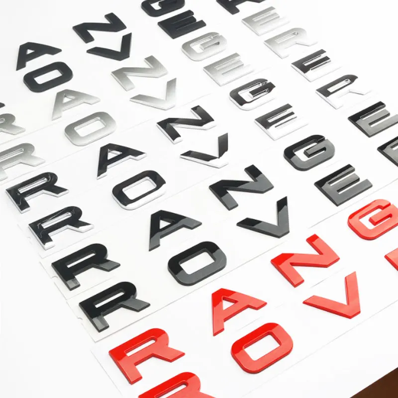 

Car stickers For Land Rover logo RANGE ROVER Aurora cover label English letters hood head modification accessories