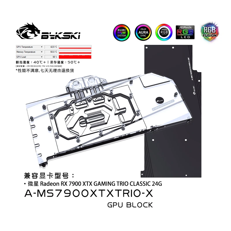 MSI Gaming Radeon RX 7900 XTX Video Card RX 7900 XTX GAMING TRIO CLASSIC  24G 