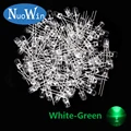 5mm White-Green100pc