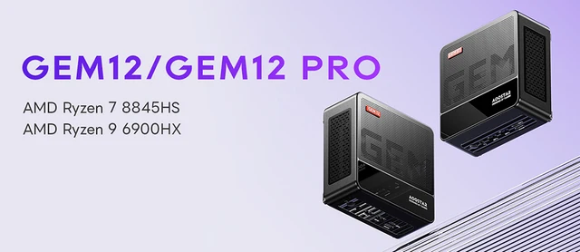 AOOSTAR GEM12 Mini PC, AMD Ryzen 9 6900HX 8 rdzeni do 4.9GHz