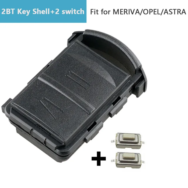 2 ปุ่มกุญแจรถรีโมทคอนโทรลเปลี่ยนที่อยู่อาศัยสําหรับ OPEL AGILA MERIVA CORSA_C COMBO ASTRA รถ Key SHELL 3