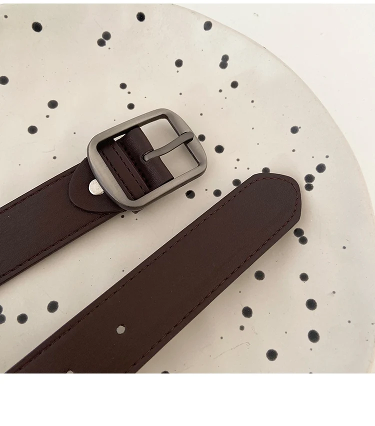 Womens Decorative Wide Belt - Versatile Black Jeans Belt for Summer 2024