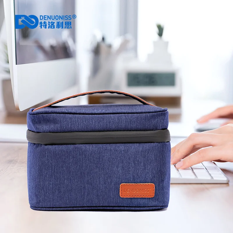 Borsa Termica Per Il Pranzo Leggera E Impermeabile, Chiusura In Velcro, Porta Pranzo Da Lavoro Pieghevole, Per Picnic E Viaggi