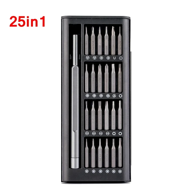 

25 Magnetic Screwdriver Set Precision Phillips Torx Screw Driver Bits Dismountable For Phone PC watch Repair Hand Tools In 1