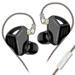 High-Fidelity Dynamic Bass Sport Earbuds with Noise Cancelling Technology (ZVX Black MIC)