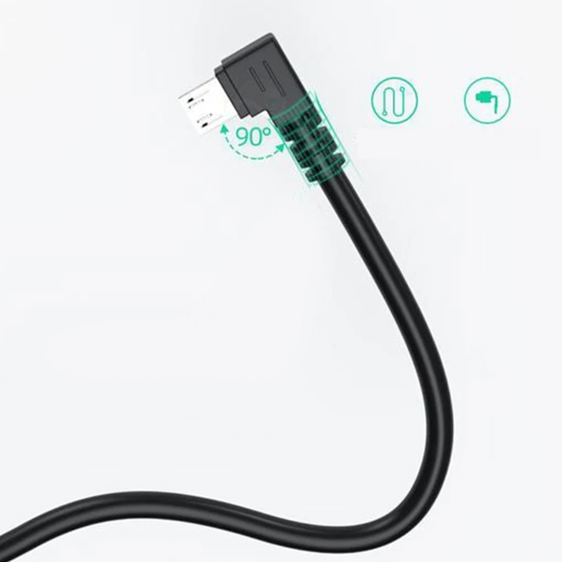 마이크로 USB 케이블, USB2.0 안드로이드 어댑터 커넥터 마이크로 USB 장치용 데이터 와이어 라인 고속 충전 및 데이터 전송