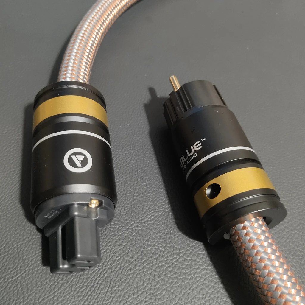 HIFI Speaker Amplifier Audio Power Cord 11awg*3 OCC conductor EU/US schuoko standard
