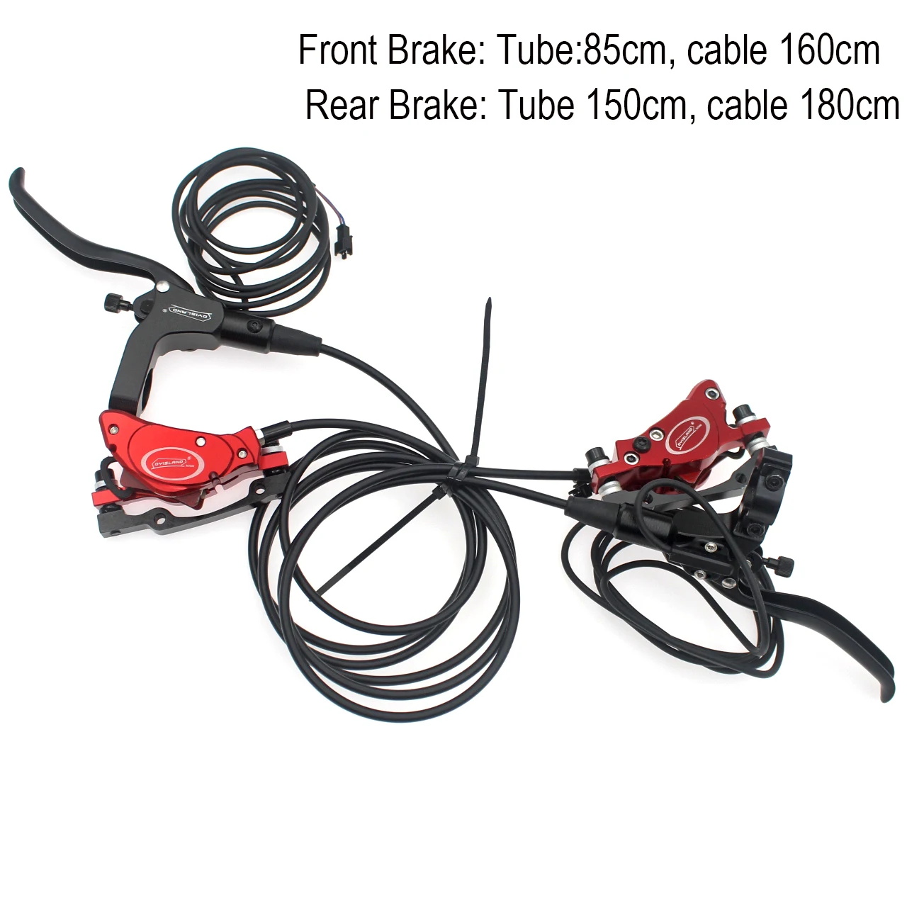 Description Picture 2 of item12 Inch 14 Inch E-Bike MTB Hydraulic Disc brake Set Aluminum Alloy Electric Bike Scooter Power Control Shifter Cut Power Off