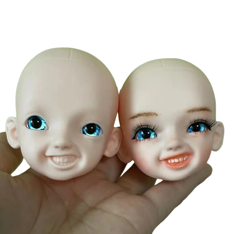 

Practice Makeup Head Smile Face 1/6 Bjd Doll Head DIY Handmade 30cm Dolls Head Accessories Kids Toy Girls Toy Gift