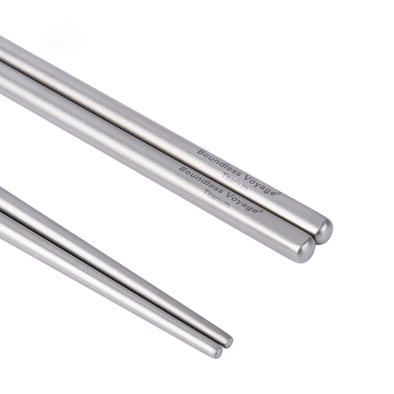Chopsticks camping cutlery portable tableware portable cutlery Portable Folding Chopstick Reusable Travel Titanium Chopsticks Camping Picnic Dinner Lunch Tableware Flatware