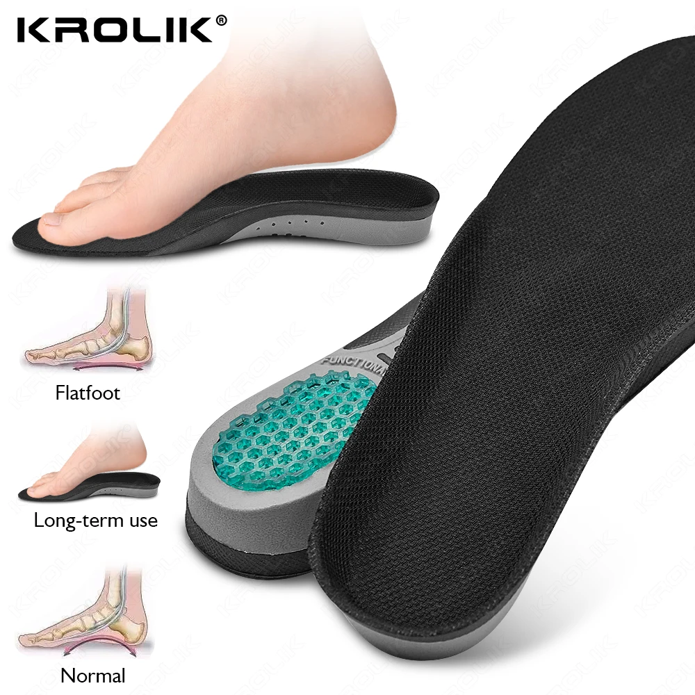 KROLIKPremiumGelArchSupportForWomenMenFlatFootHealthSolePad