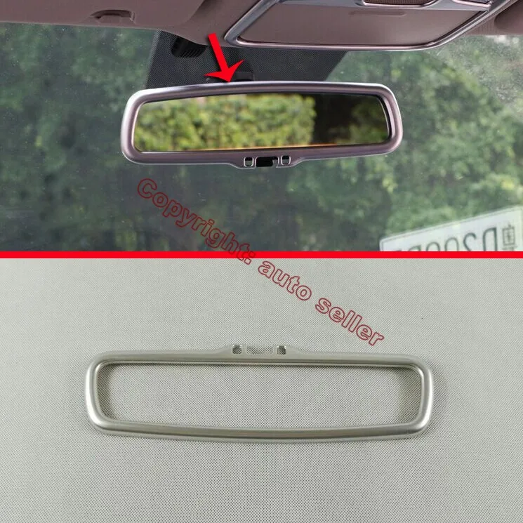 

ABS Pearl Chrome Interior Mirror Cover Trim For KIA Sportage 2016 2017 2018 Car Accessories Stickers W4