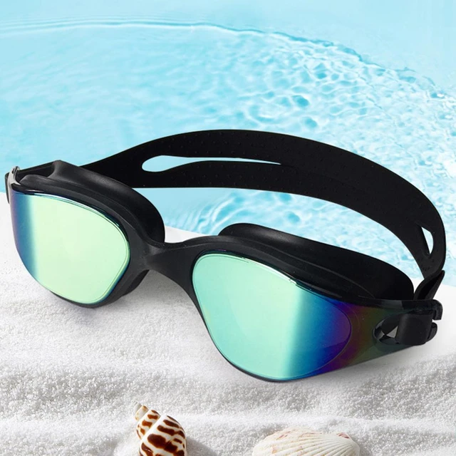 JINPXI Gafas de Natación,Gafas Piscina Hombre Antiniebla,Gafas para Nadar  Protección UV,Gran Angulo de Visión, Lentes HD Silicona Ajustables,Gafas de