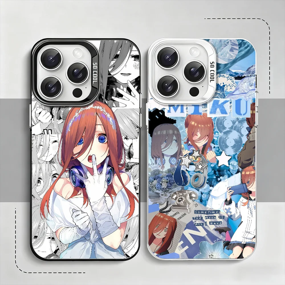 Vibrant Anime Miku Nakano Protective Phone Case - IMD Color Cover