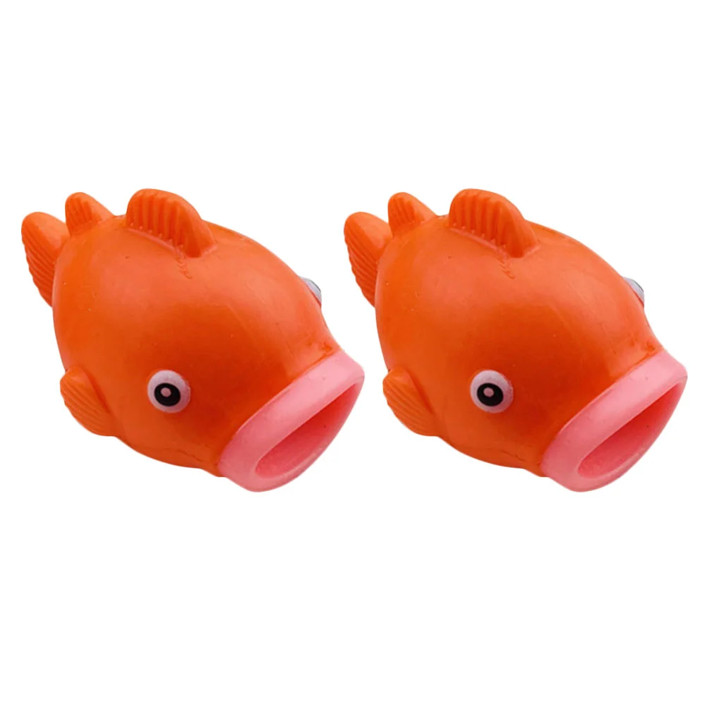 

2 Pcs Sticking Tongue Out Small Fish Decompression Toy Anxiety Relief Toys Childrens Squeezing Tpr Sensory Squeeze