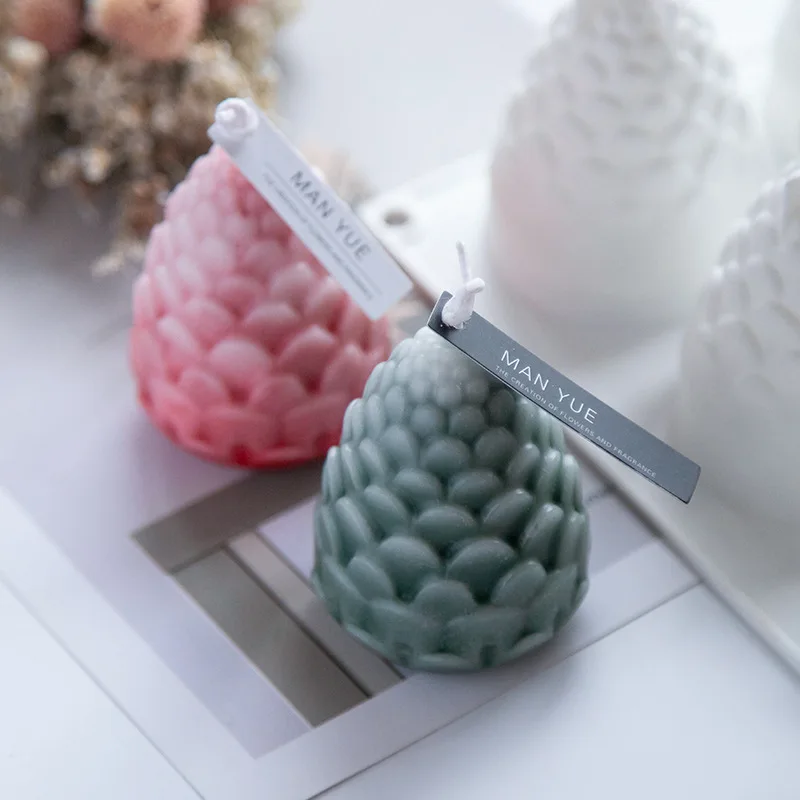 

3D Christmas Pine Nuts Candle Silicone Molds DIY Handmade Glue Wax DIY Creative Candles Moulds Baking Cake Tools