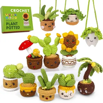 Beginner Crochet Plant Kit 1