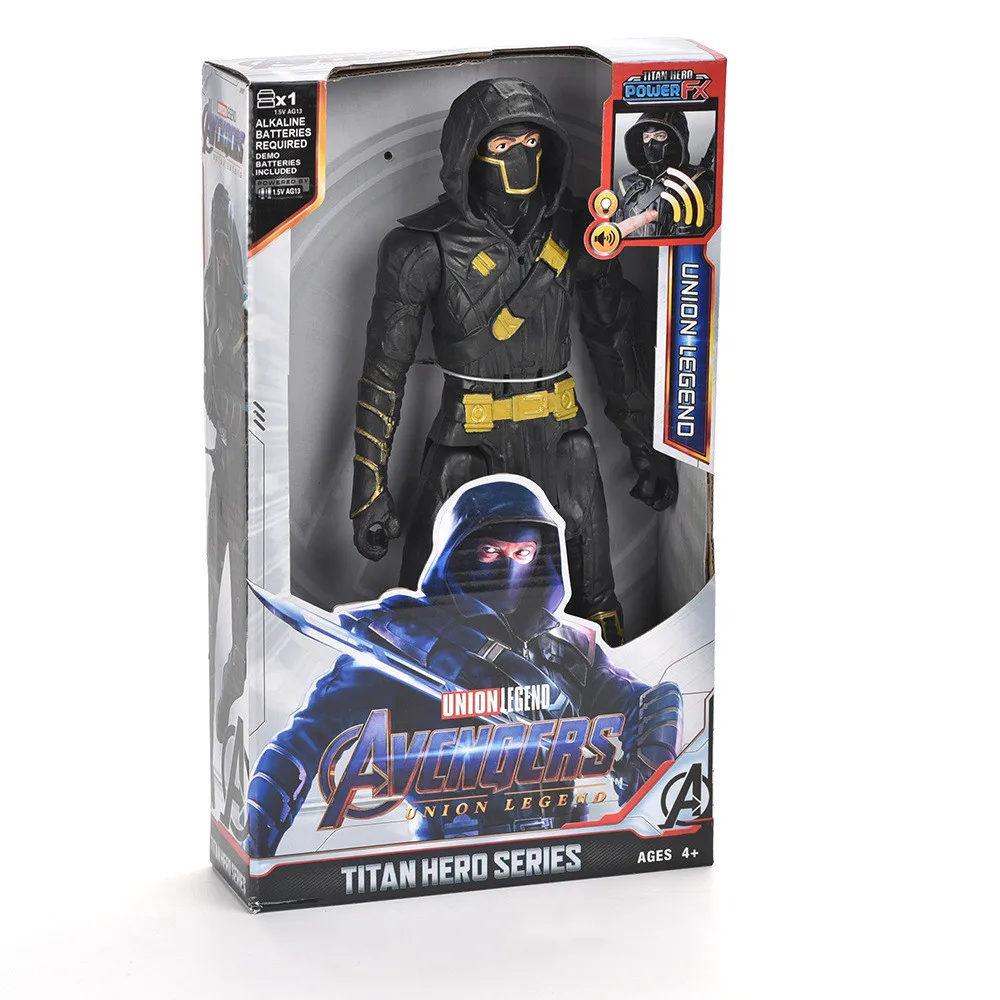 thumbnail image 1 of Juguete de 30 cm de Marvel Avengers, Thanos, Hulk, Spiderman, Iron Man, Capitán América, Thor, Pantera Negra, con sonido y luz, modelo de juguete de regalo, 1 of 5