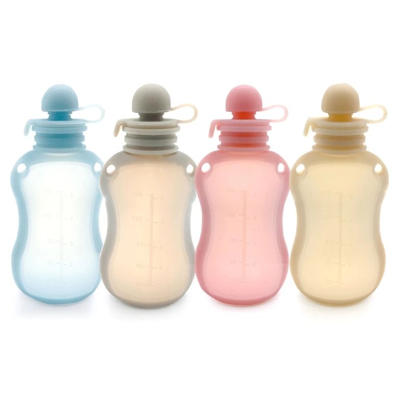 

Silicone Milk Storage Bag Baby Food Container Squeeze Protective Cover