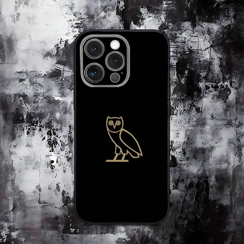 Sleek Black D-Drake O-OvO OWL Soft Silicone Phone Case
