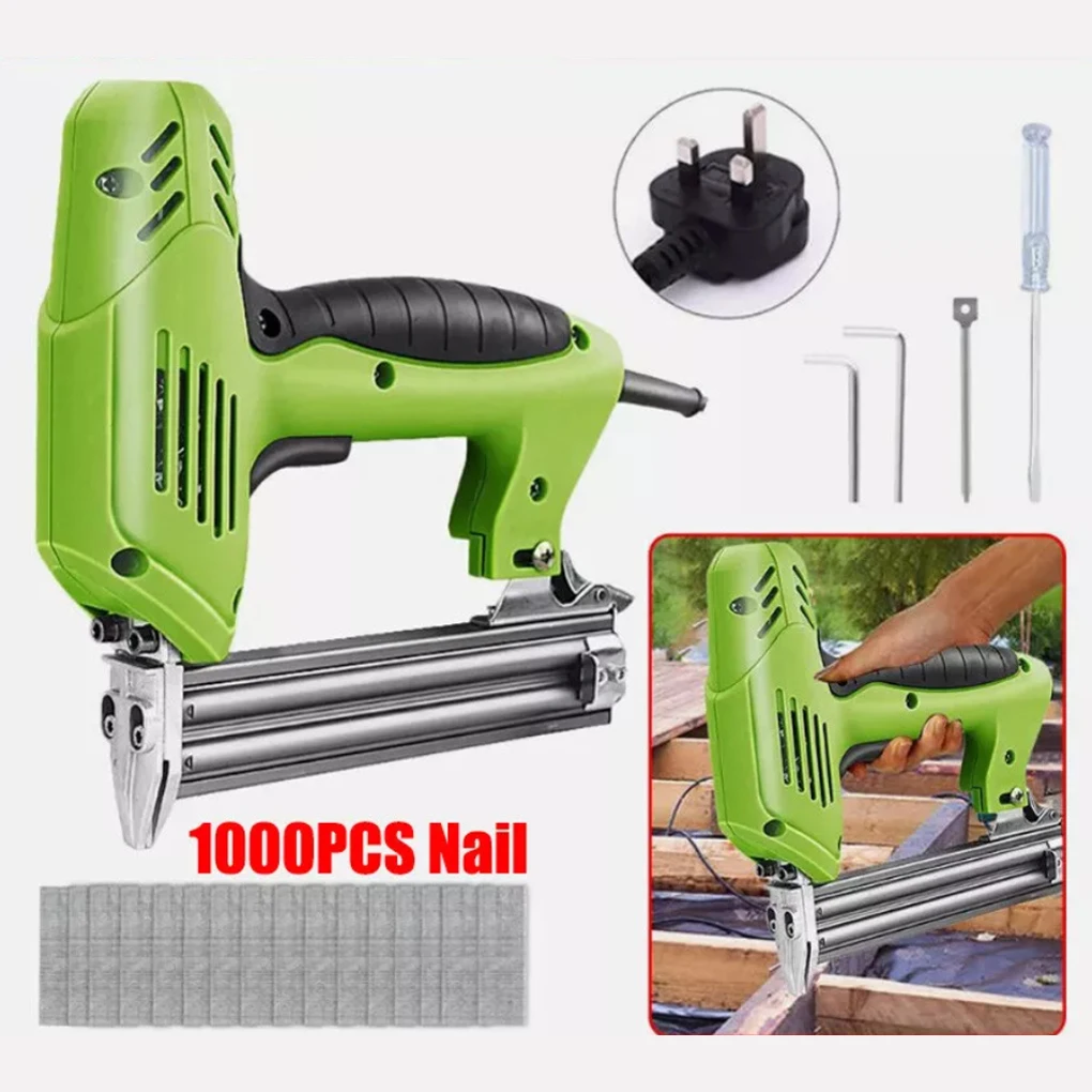 F30 전기 네일 건 스테이플러 건 1800w 목공 도구 못 박는 스테이플러 슈터 가구 스테이플러 프레이밍 Tacker DIY 핸드 툴