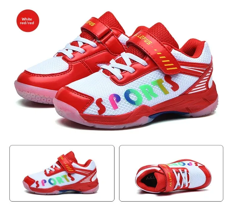 New Badminton Shoes for Children Boys Girls Training Sports Shoes Breathable Student Athletic Footwear from Mainland China