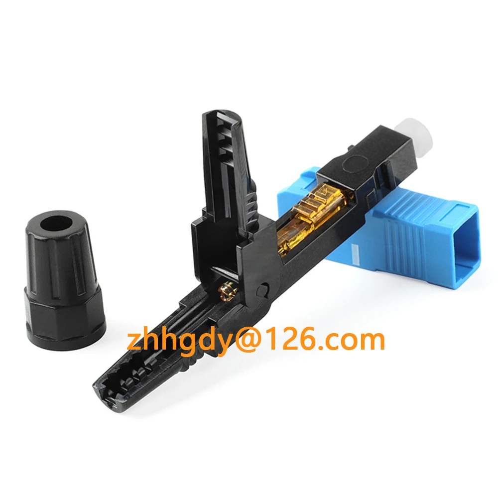 Embedded SC UPC Fiber Optic Fast Connector FTTH Tool Cold Connection Optical Adapter SM MM Fiber Optic Cold Splice Tool