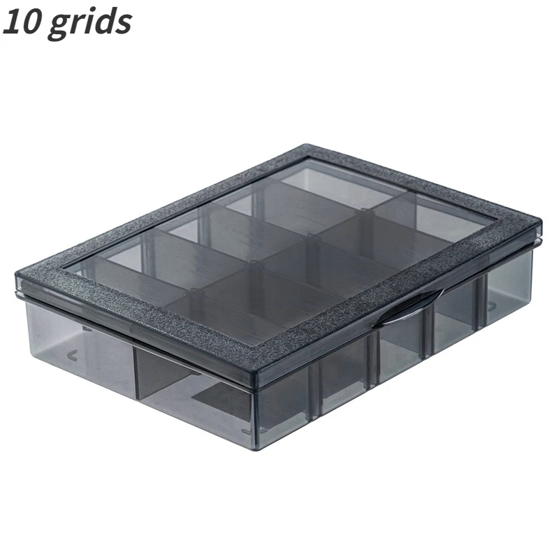 1 PCS Plastic Storage Boxes Slots Adjustable Packaging Transparent Tool Case Screw Craft Jewelry Accessories Organizer Box roller cabinet Tool Storage Items