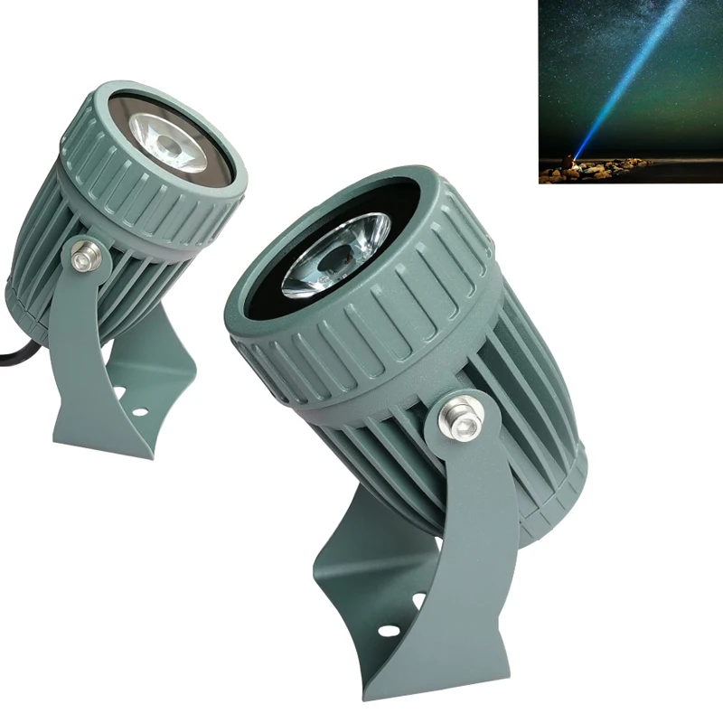 Outdoor LED Floodlight 110V220V10W Waterproof Spotlight with Narrow Beam Angle Landscape Street Garden Square Floodlights 12V