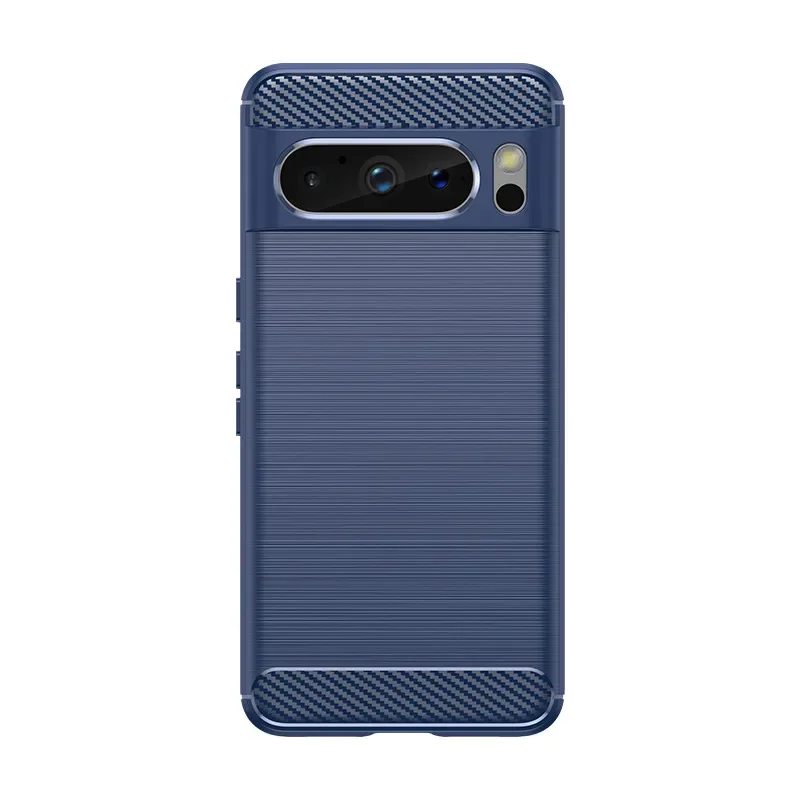 Sleek Carbon Fiber Matte Silicone Protective Phone Case