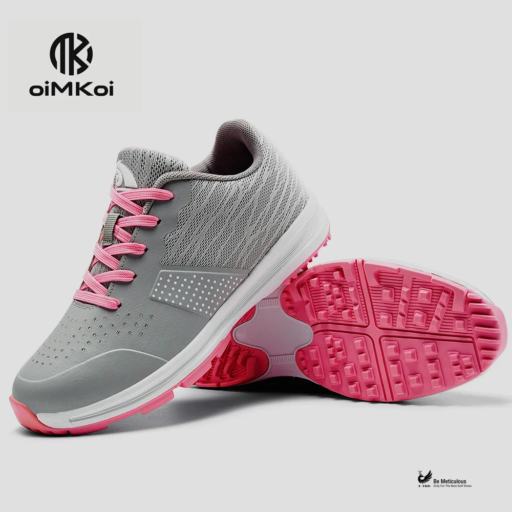 OIMKOI Premium Women's Professional Training Spikeless Golf Shoes Breathable Waterproof Shoes