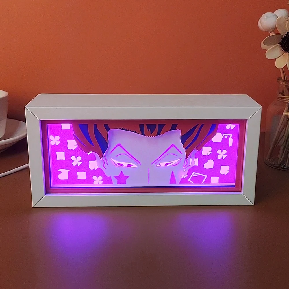 Anime Light Box Eyes 3D Paper Cut Kids Night Light Shadow Box Led Room Light Anime Lamp For Children\'S Room Desk Light Kids Gift