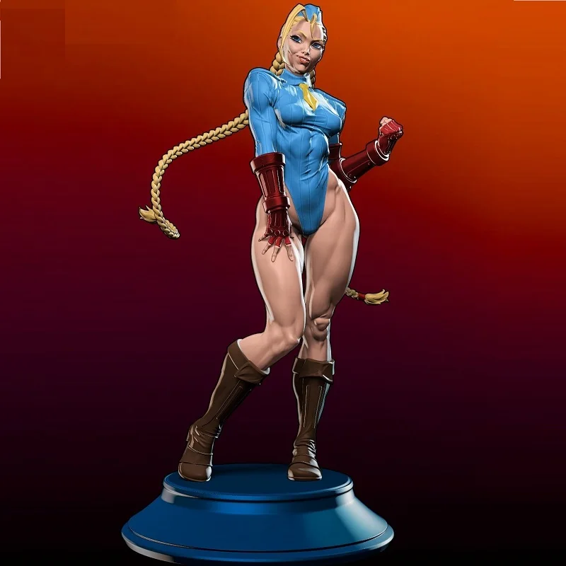 Lindenking a506 street fighter cammy branco 1/6 3d resina garagem figura  kits gk modelo sem pintura branco-coleção de filme para pintor