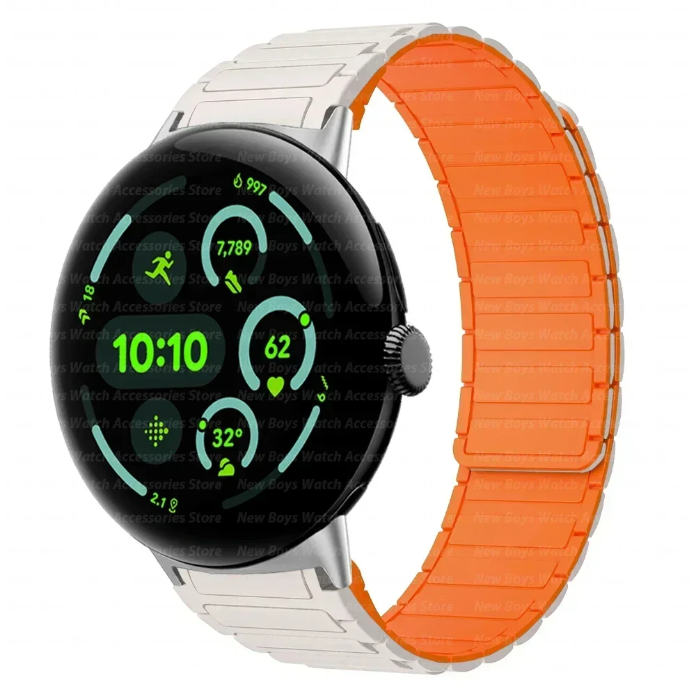 Magnetic Silicone Sport Band Wristband Replacement Bracelet