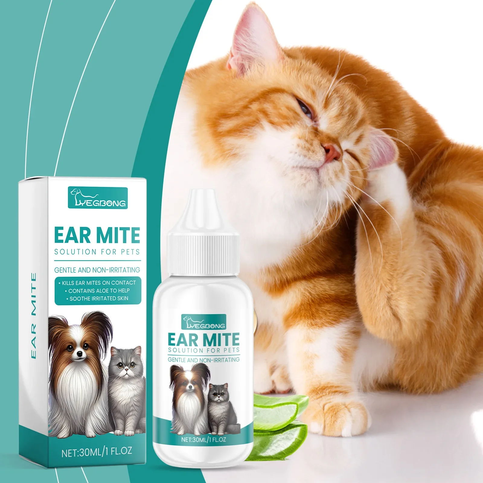 Pet Ear Powder Painless Hair Removal Powder Pet Health Care Ear Cleaner Odor Removal Accessories For Dogs pet ear drops