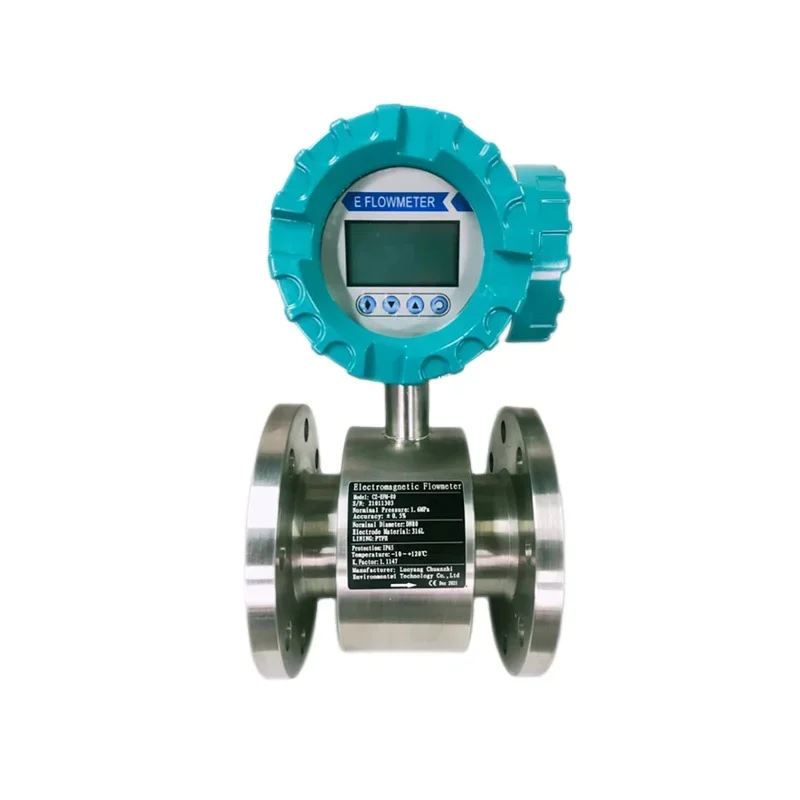 

Dual power supply multi output compact Electromagnetic flowmeter