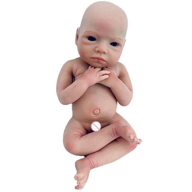 Full Solid Silicone 18 Inch Reborn Bebe реборн Handmade Silicone Baby Doll  Soft Realistic boneca bebê reborn de silicone Gifts - AliExpress