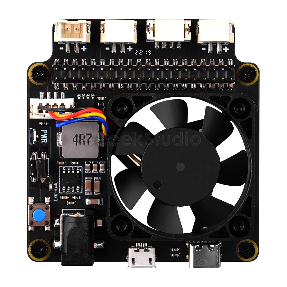 Placa de Gerenciamento de Energia com Ventilador Pwm Desligamento Seguro para Raspberry pi 4b 3b Mais 3b 2b X735