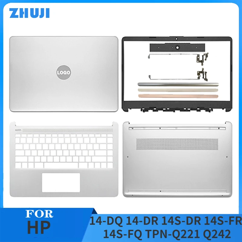 

NEW Laptop Case For HP 14-DQ 14-DR 14S-DR 14S-FR 14S-FQ TPN-Q221 Q242 LCD Back Cover Front Bezel Hinges Bottom Case Top Housing