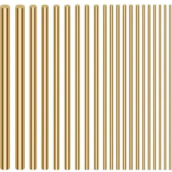 Gold Brass Round Bar Rods for DIY Crafting and Jewelry Making (Brass)