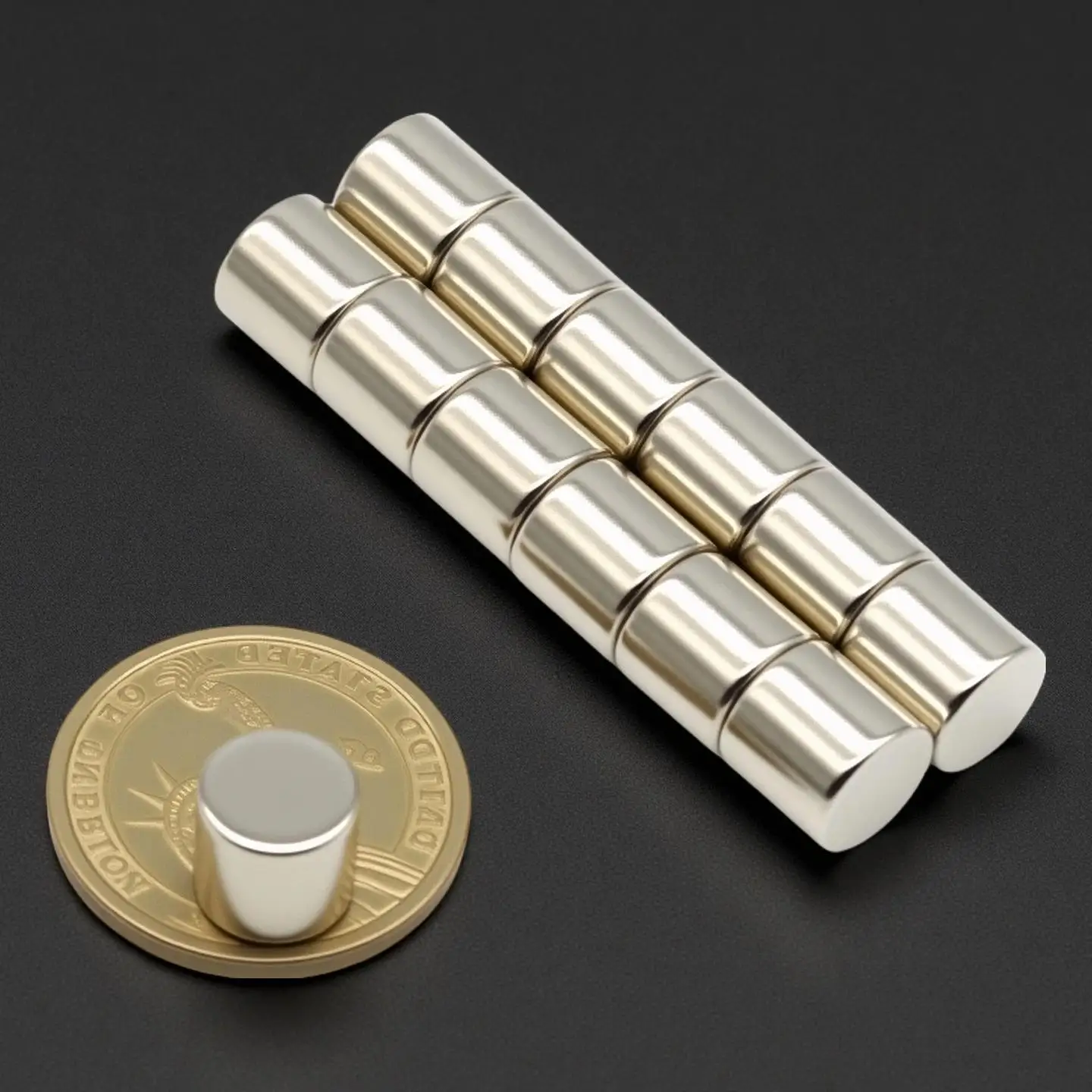 10x10mm Superstarker Magnet N35 Runder Magnetischer NdFeB Neodym-Magnet Leistungsstarke Scheibenmagnete Kühlschrankmagnete – Detail 4