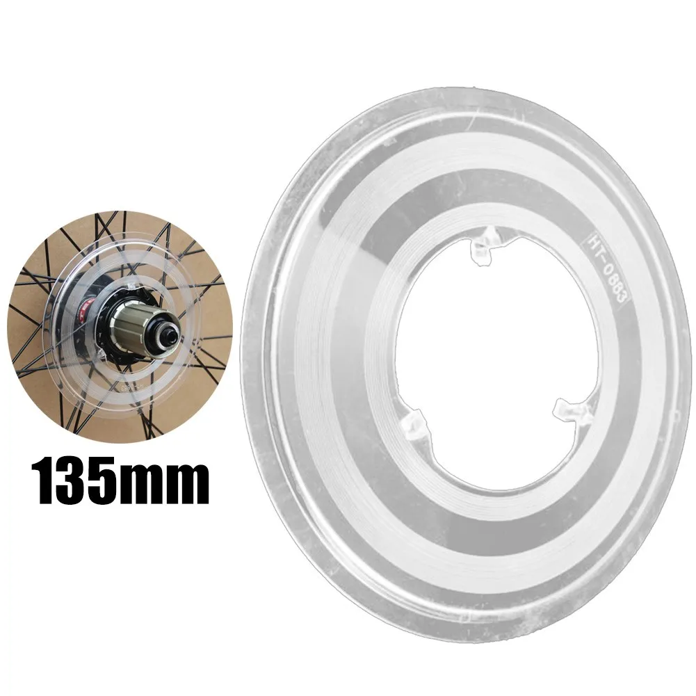 

1pc Bike Wheel Spoke Hub Protector Guard Bicycle Cassette Three-jaw Disc Bike Freewheel Protection Cover 135mm Transparent