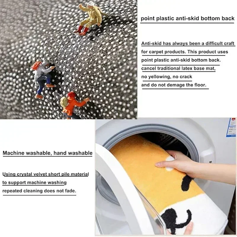 Go Aways Bath Mats Cute Rug Mat Door Floor Mat for Hallway on the Floor Modern Home Decoration Accessories Room R-Ripndips Rugs 3